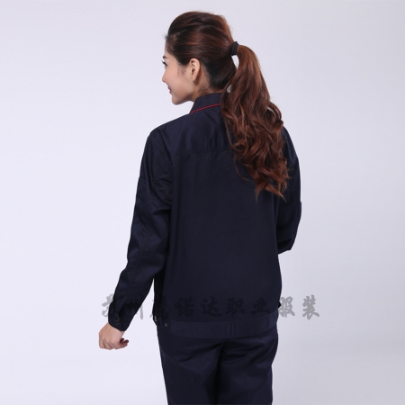 藏青拼大红物业公司工作服AC099-FC