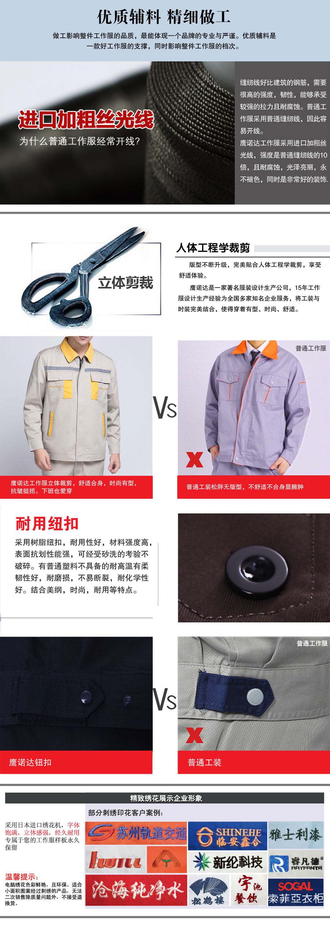 米色拼黄色秋季工作服AC09-1(图2)